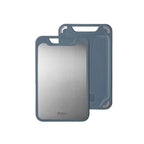 SteelCrest | Planche À Découper En Acier Inoxydable Double Face Avec Surface Antiadhésive Et Rigole À Jus | Valuna