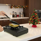 Broiloris | Poêle À Sandwich Antiadhésive Double Face En Alliage D'Aluminium 35×15 Cm | Valuna