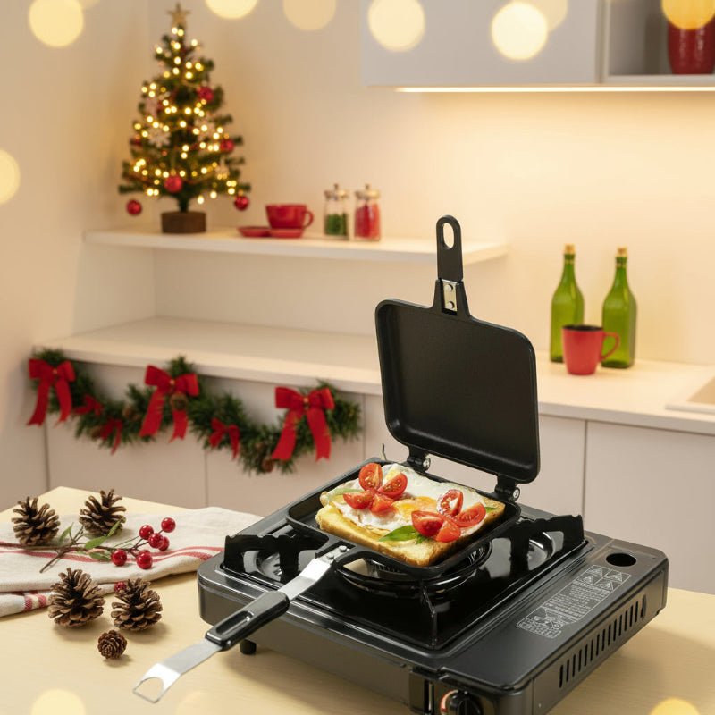 Broiloris | Poêle À Sandwich Antiadhésive Double Face En Alliage D'Aluminium 35×15 Cm | Valuna