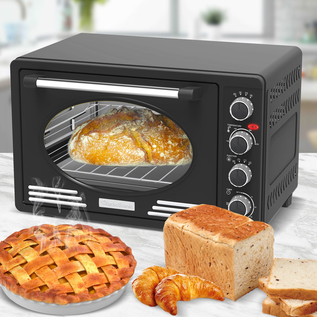 Four Électrique Inox 45L | Style Rétro Élégant | Valuna