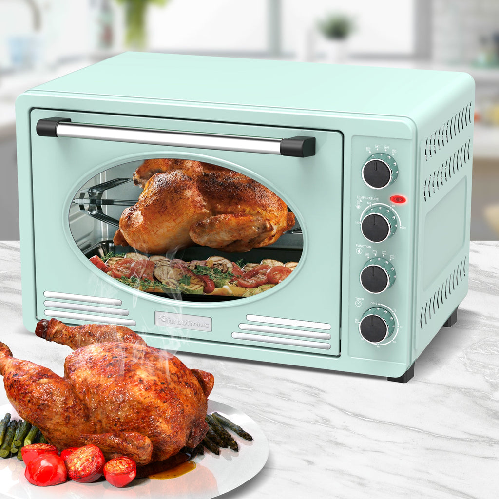 Four Électrique Inox 45L | Style Rétro Élégant | Valuna