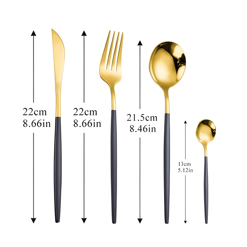 GoldStyle | Ensemble De Couverts Moderne Pour Les Amateurs De Style Et De Cuisine Élégante | Valuna