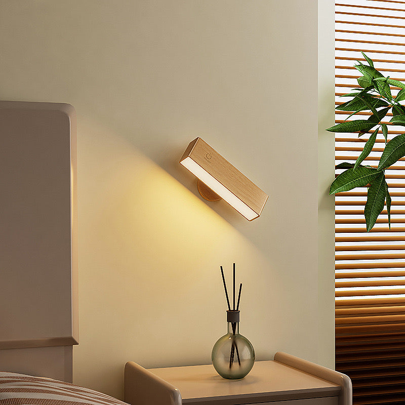 Lampe Murale Sans Fil Berk | Bois de Bouleau Lumineux | Valuna