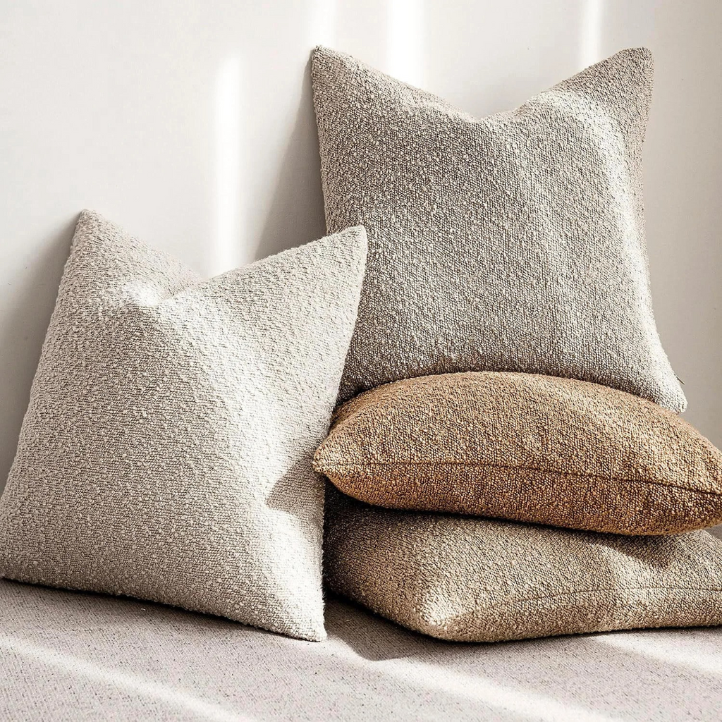 Tulum Bouclé | Housse De Coussin Décorative Élégante | Valuna