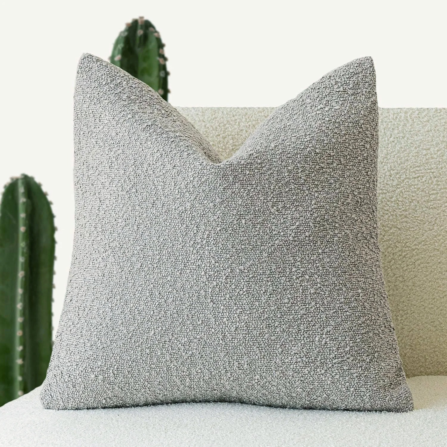 Tulum Bouclé | Housse De Coussin Décorative Élégante | Valuna