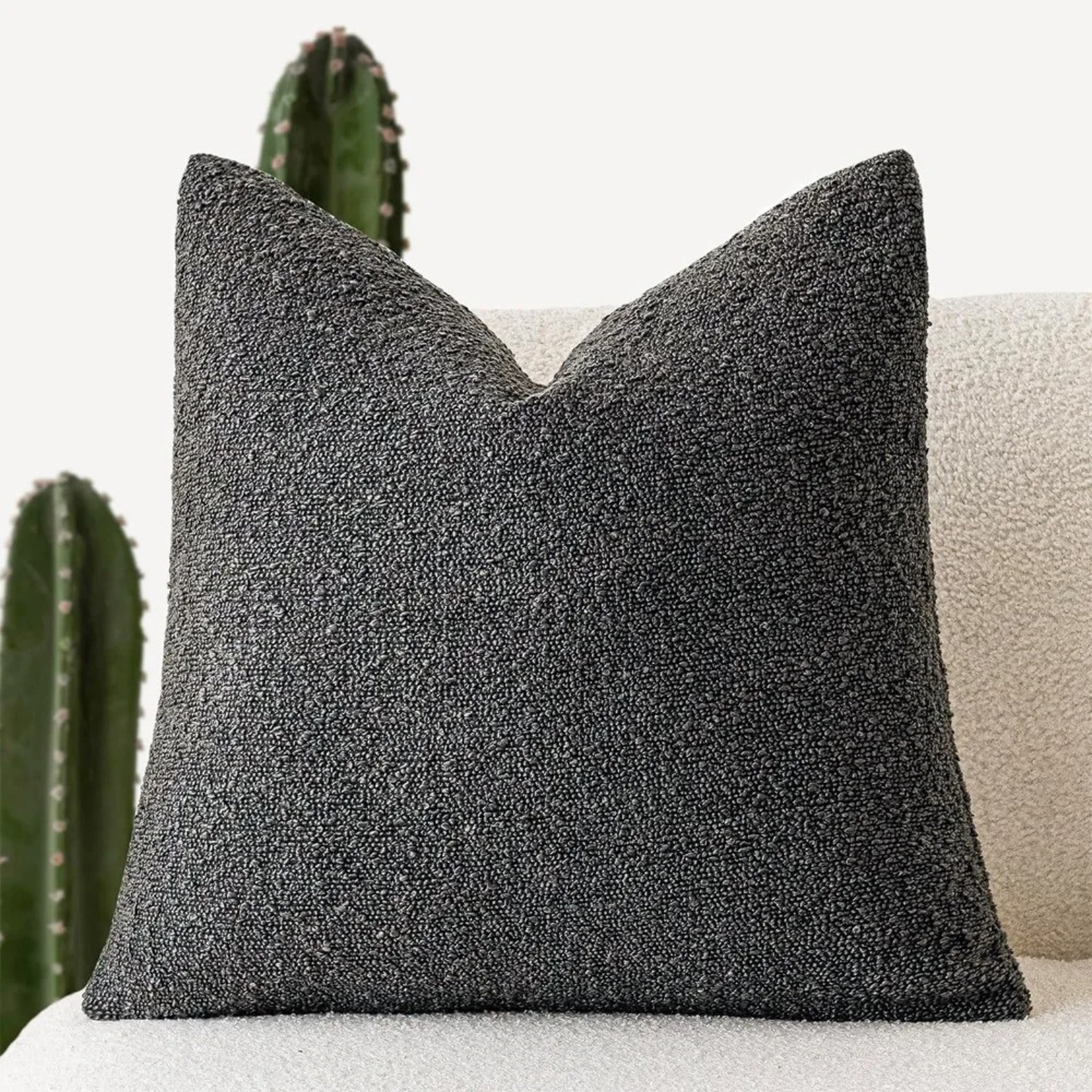 Tulum Bouclé | Housse De Coussin Décorative Élégante | Valuna
