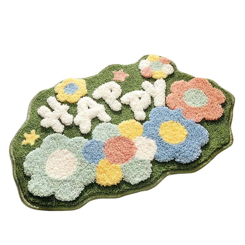 FlorSoft | Tapis De Bain Extra Absorbant Avec Motif Floral Pour Confort Et Style | Valuna