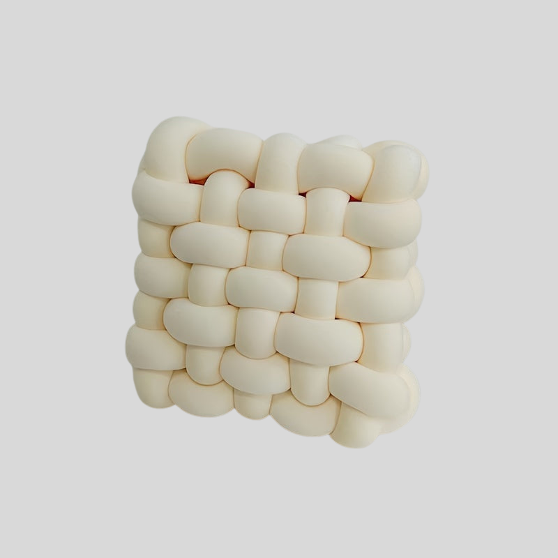 KnotHaven | Coussin En Nœud En Peluche Douce – Décoration Confortable Pour Canapé Et Lit | Valuna