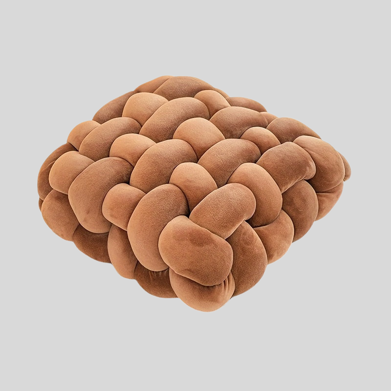 KnotHaven | Coussin En Nœud En Peluche Douce – Décoration Confortable Pour Canapé Et Lit | Valuna