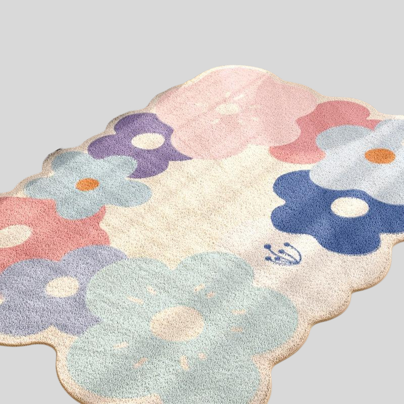 JulyWildflowers | Tapis De Fleurs Sauvages De Juillet – Tapis De Prairie Élégant | Valuna