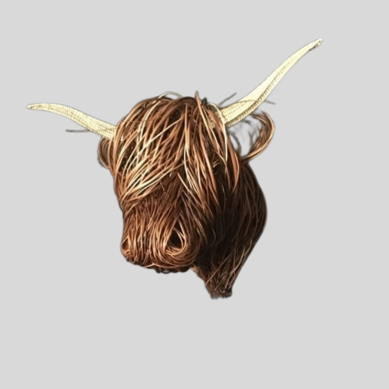 PasturePiece | Décoration Murale Unique Tête De Vache Pour Espaces De Vie | Valuna