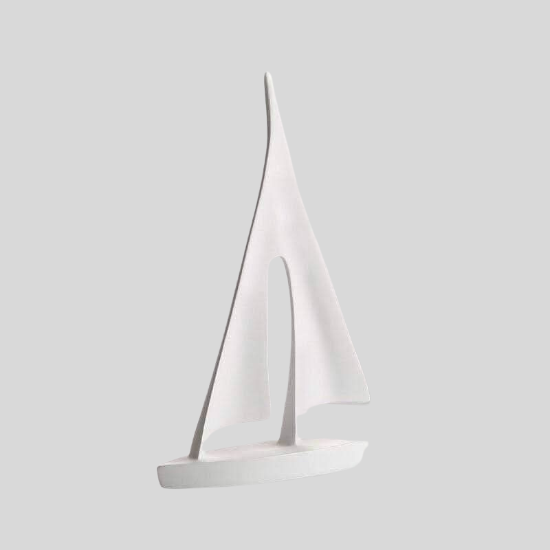 Loriana | Sculpture Voilier En Résine Au Design Moderne | Valuna