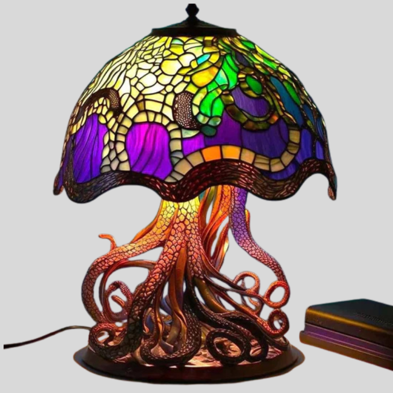 FantasyLamp | Magnifique Et Apaisante Lampe En Vitrail | Valuna