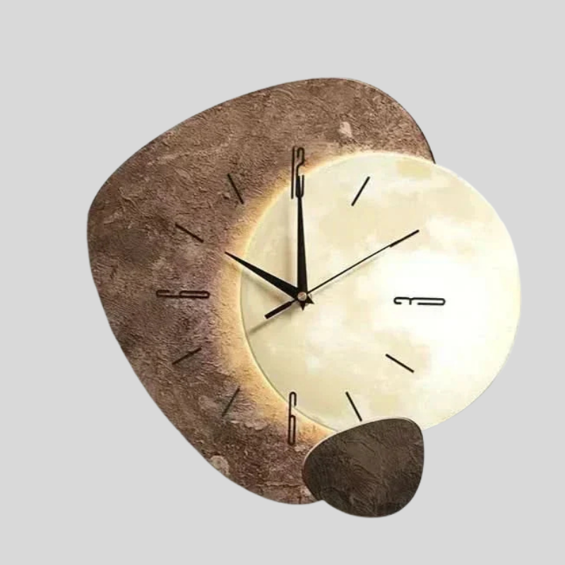 Brie | Horloge Murale Moderne En Bois Pour Des Espaces De Vie Élégants | Valuna