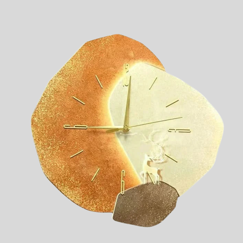 Brie | Horloge Murale Moderne En Bois Pour Des Espaces De Vie Élégants | Valuna