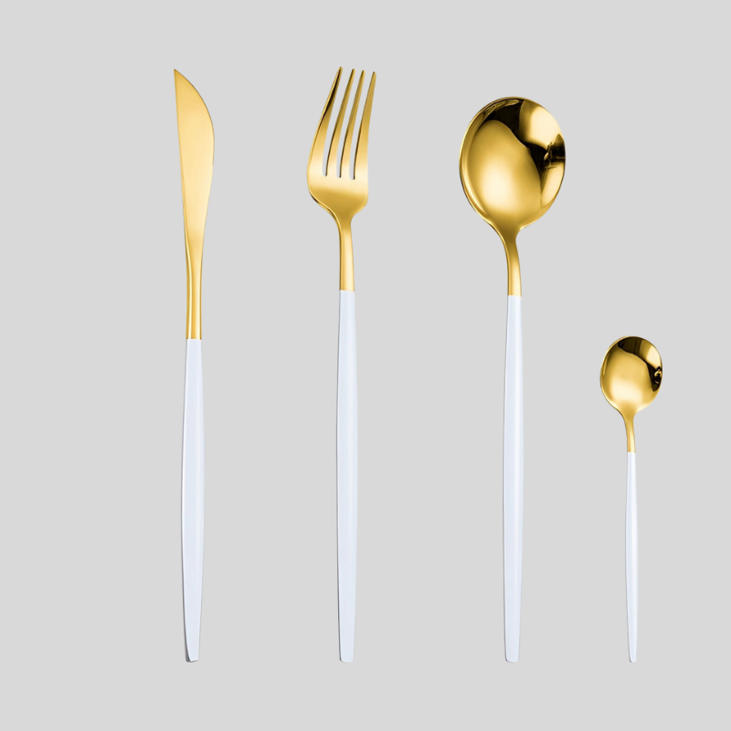 GoldStyle | Ensemble De Couverts Moderne Pour Les Amateurs De Style Et De Cuisine Élégante | Valuna