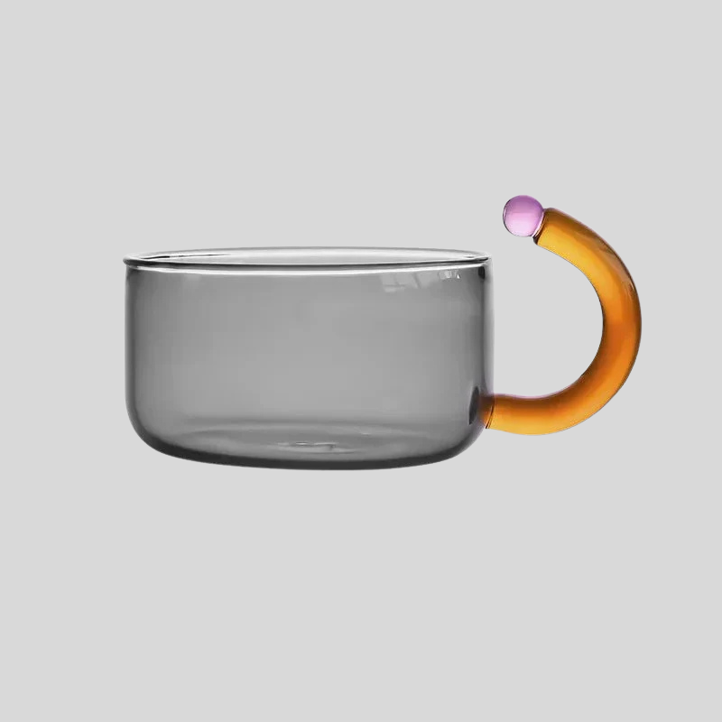 ColorGlass | Ensemble De Thé En Verre À Couleur Contrastante Pour Une Table Élégante | Valuna