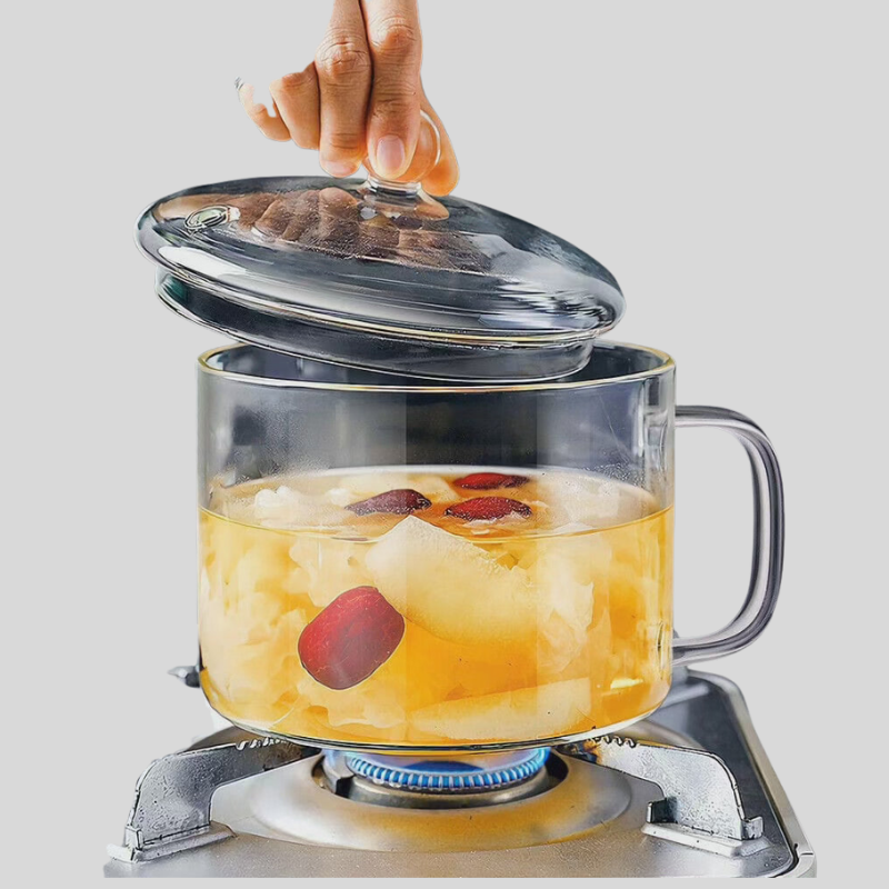 HeatGlass | Casserole En Verre Résistante À La Chaleur Pour Cuisine Polyvalente | Valuna