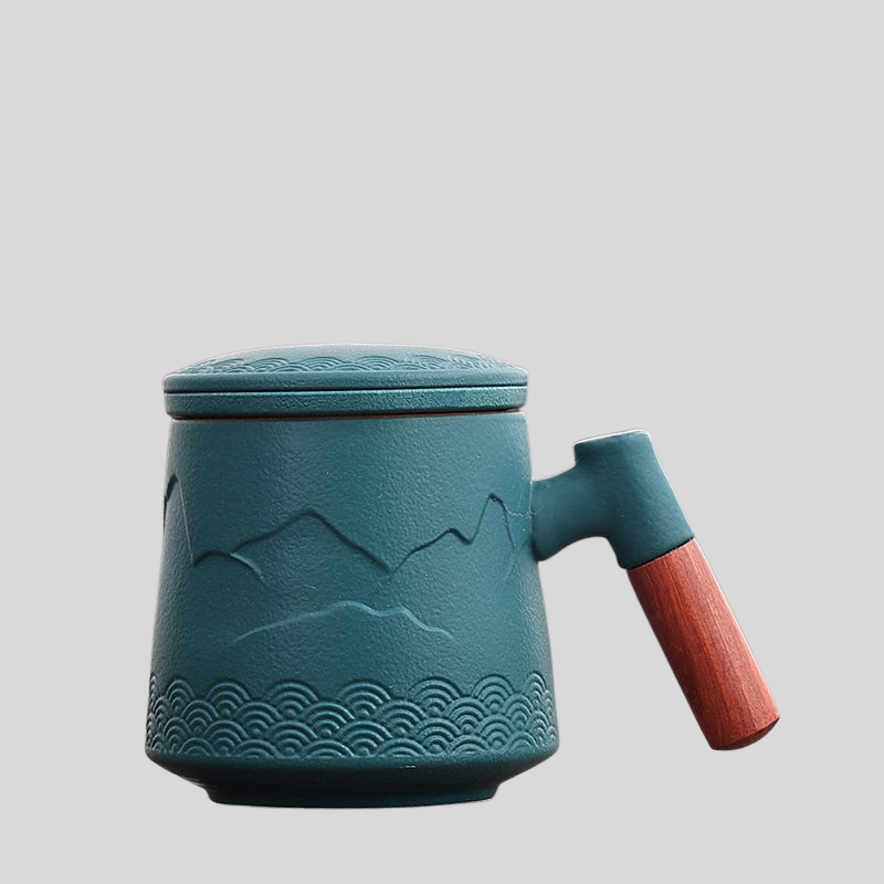 CeramiTea | Tasse À Thé En Céramique Avec Infuseur Et Couvercle Pour Une Infusion Parfaite | Valuna