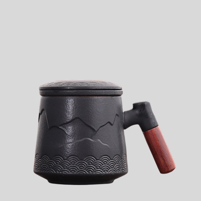 CeramiTea | Tasse À Thé En Céramique Avec Infuseur Et Couvercle Pour Une Infusion Parfaite | Valuna