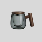 TeaModern | Tasse À Thé En Verre Avec Filtre Et Couvercle Pour Infusions Précises | Valuna