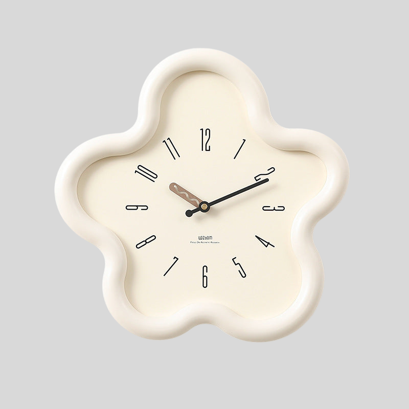 Floral3D | Horloge Murale en Guirlandes de Fleurs – MDF & Acrylique Écologiques, Silence Total | Valuna