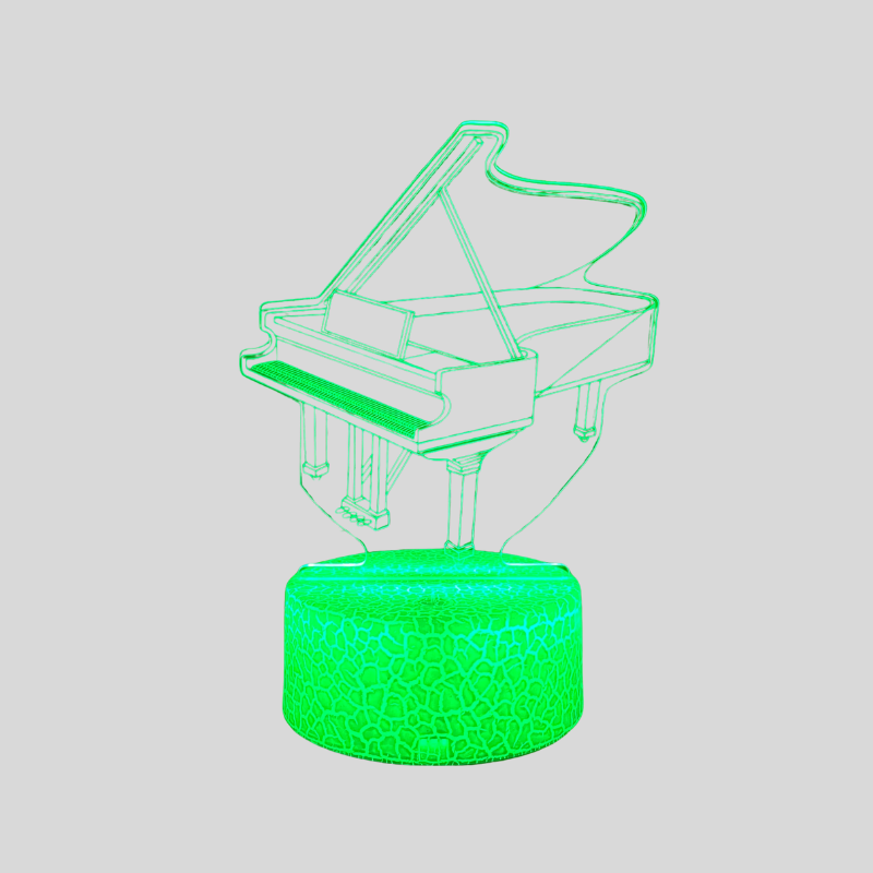 PianoGlow | Lampe de Nuit 3D – Ambiance Musicale & Design Innovant | Valuna