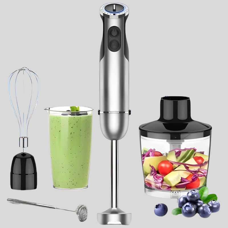 BlendMaster | Mixeur Plongeant Multifonction 5-en-1 – Préparez Smoothies, Soupes & Sauces Facilement | Valuna