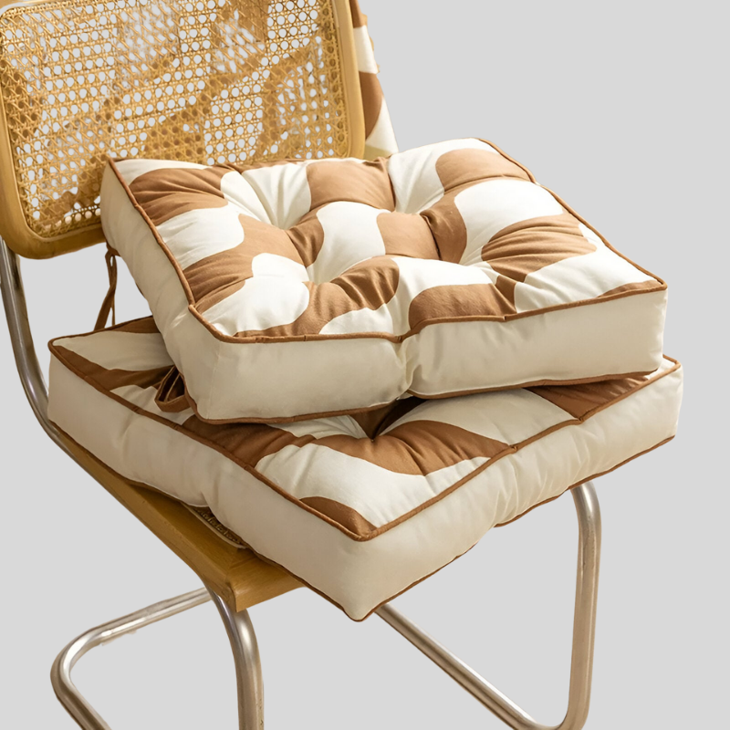 AbstractSeatPad | Coussin de Siège Imprimé – Design Abstrait Confort & Style | Valuna