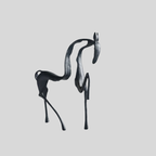 MetalHorseArt | Sculpture de Cheval en Métal Abstrait – Pièce Artistique Moderne | Valuna