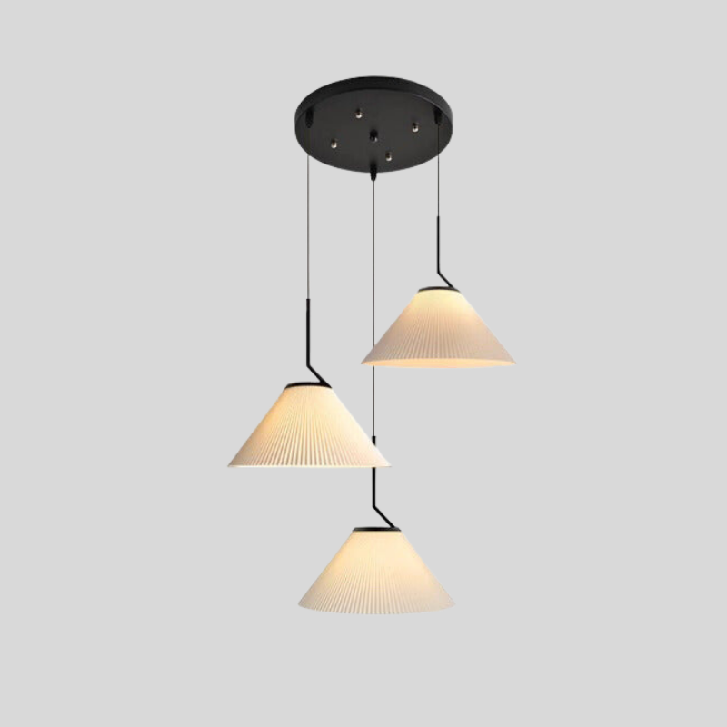 NordicPlissé | Suspension Crème En Tissu LED – Design Scandinave Élégant Pour Intérieur | Valuna