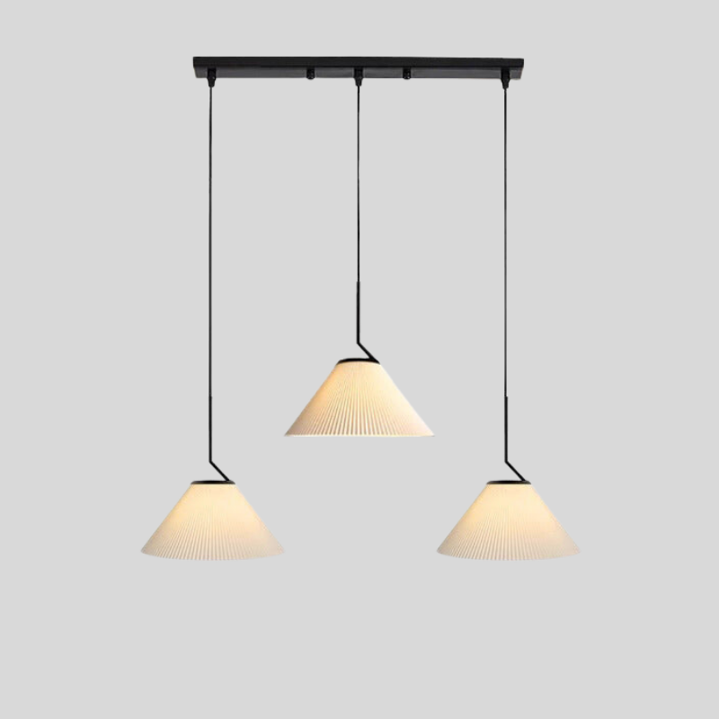 NordicPlissé | Suspension Crème En Tissu LED – Design Scandinave Élégant Pour Intérieur | Valuna