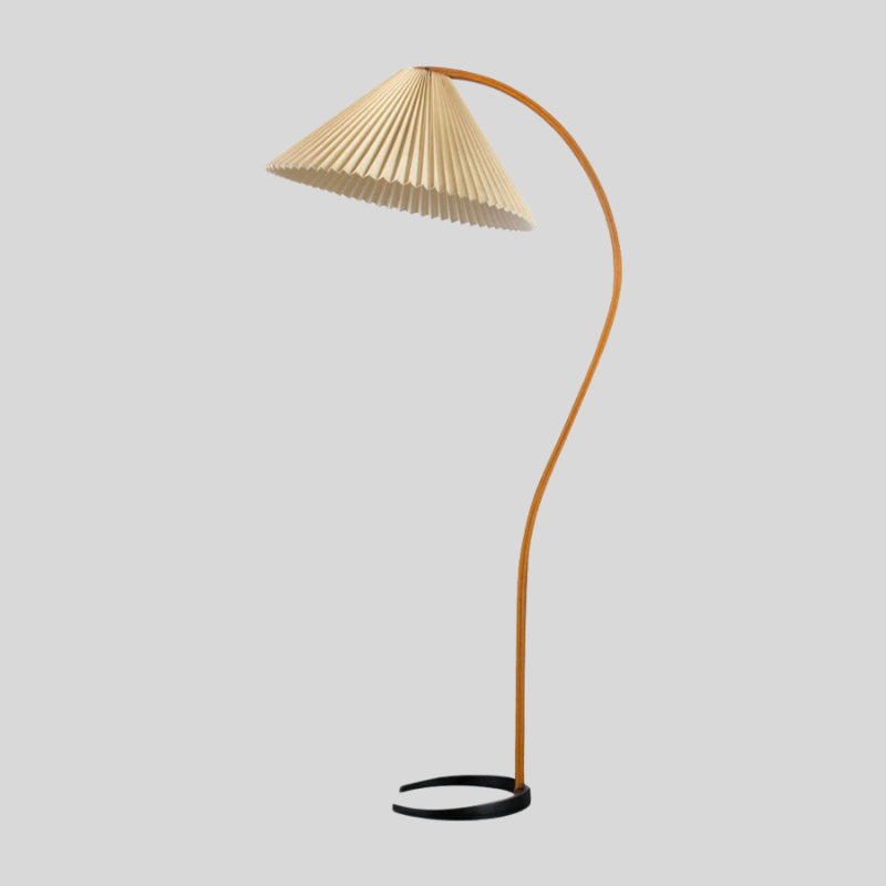 CapraniGlow | Lampadaire Style Caprani – Led, Aspect Bois Moderne & Décoration Élégante | Valuna