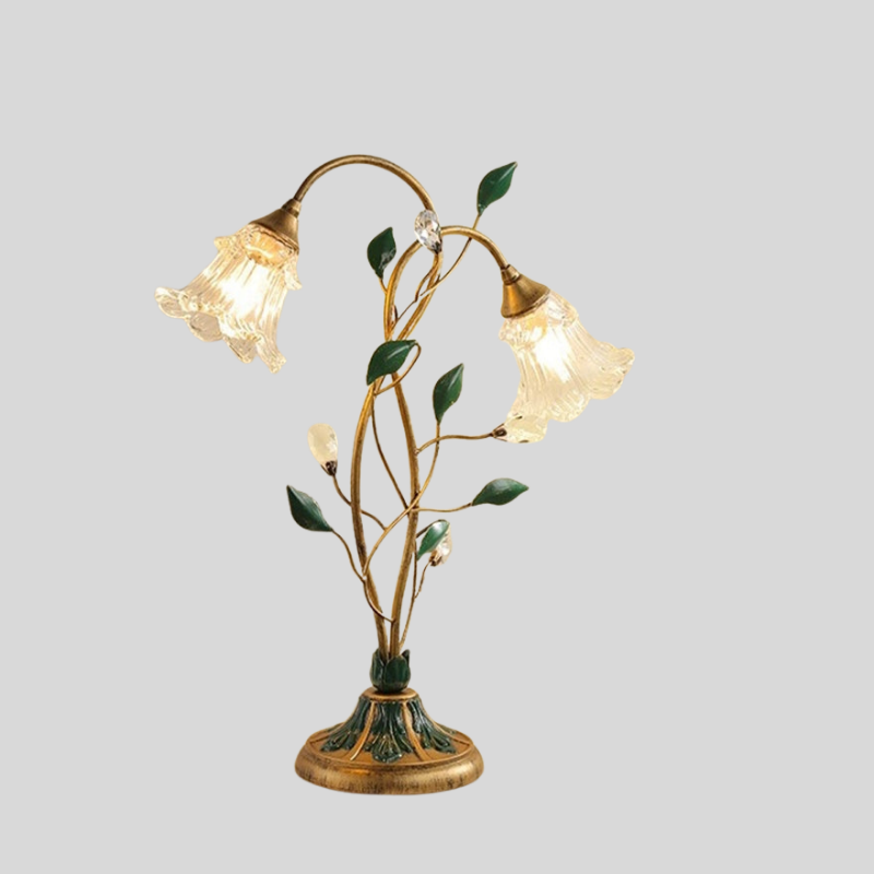FleurLume | Lampe De Table Fleurie Française – Élégance Romantique & Lumière Douce | Valuna