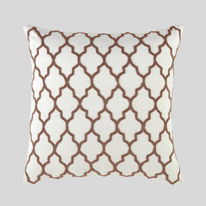 TrellisLuxe | Coussin Brodé à la Main – Collection Élégante & Confort Premium | Valuna