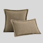 HeritaLuxe | Housse de Coussin Pied-de-Poule Classique – Élégance Intemporelle & Chic | Valuna