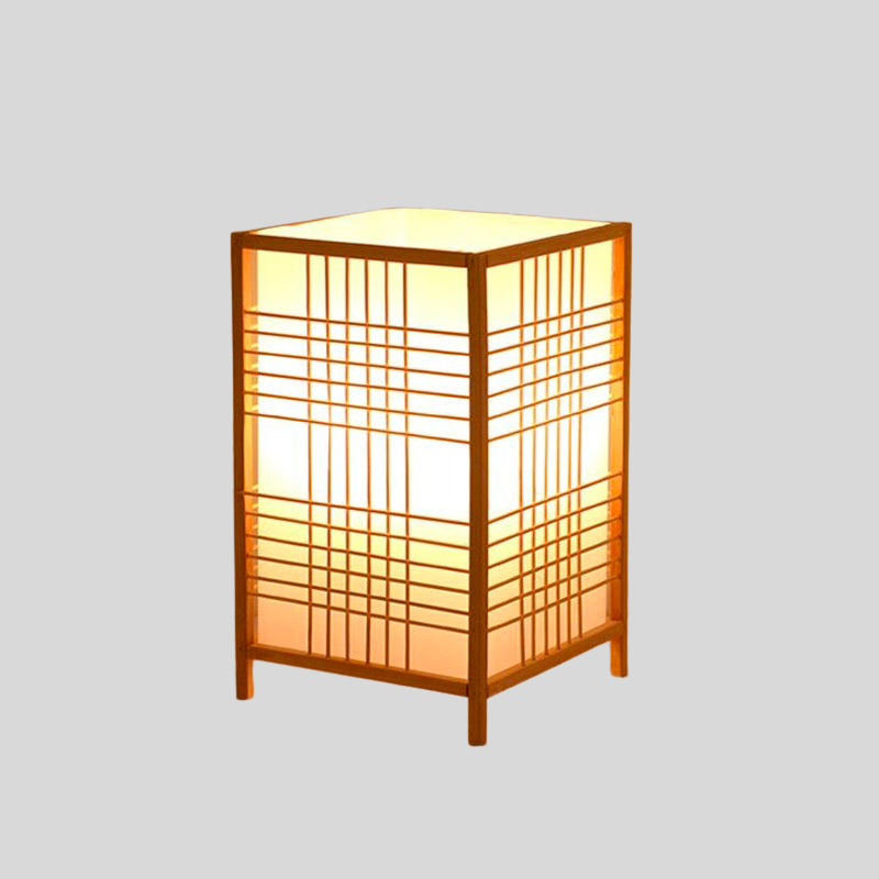 JapSquare | Lampe De Chevet Carrée Japonaise – Ambiance Zen & Éclairage Doux | Valuna