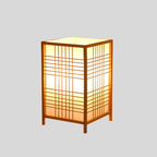 JapSquare | Lampe De Chevet Carrée Japonaise – Ambiance Zen & Éclairage Doux | Valuna