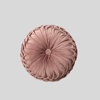 FrillVelvet | Coussin Rond en Velours à Volants – Élégance Et Douceur Premium | Valuna