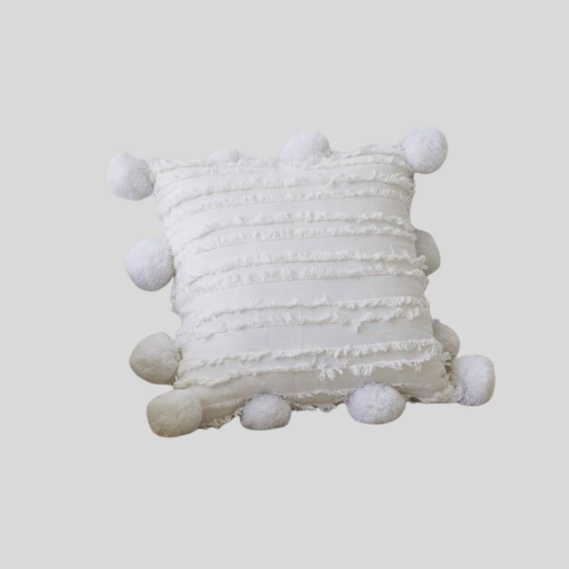 PomPomLux | Housse De Coussin Décorative – Style Ludique Et Confort Moderne | Valuna