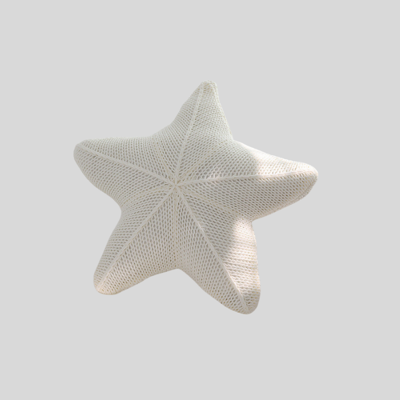 StarKnit | Coussin Étoile De Mer Tricoté à La Main – Décoration Confortable & Unique | Valuna
