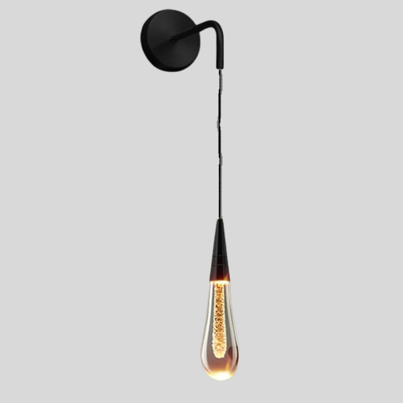 DropElegance | Lampe Suspension En Verre En Forme De Goutte – Élégance Pour Intérieur & Bureau | Valuna