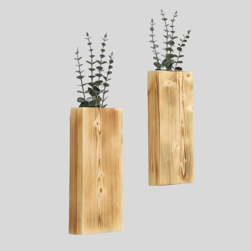 RusticWall | Vase Murale En Bois – Ambiance Naturelle Pour Tout Intérieur | Valuna