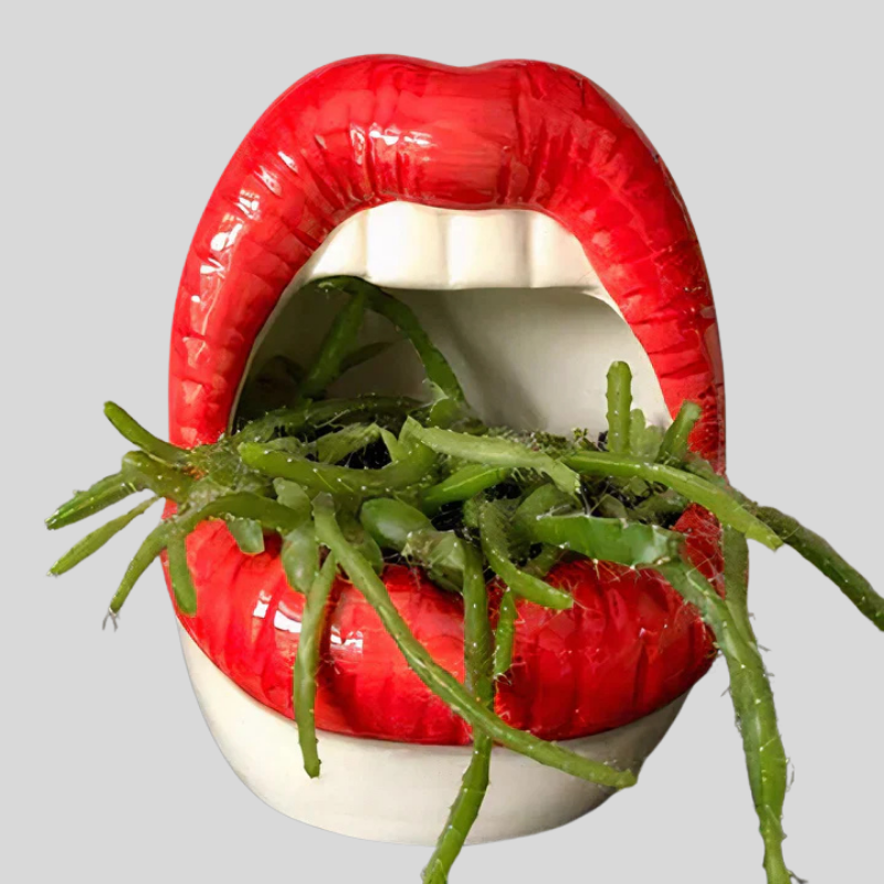 LipsPlanter | Pot De Plante Unique En Forme De Lèvres – Déco Moderne | Valuna