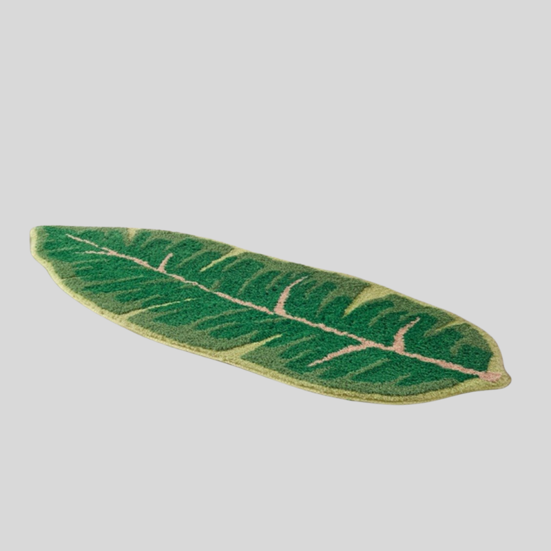 GreenMonstera | Tapis Motif Monstera & Feuille De Bananier – Antidérapant & Facile d’Entretien | Valuna
