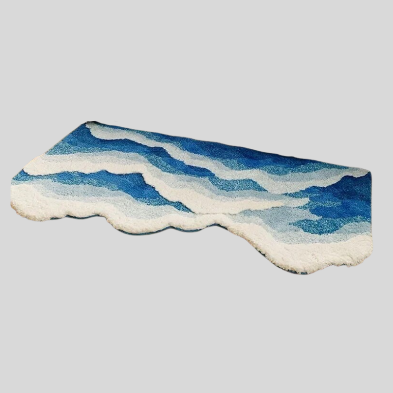 OceanWave | Tapis Océan Vague – Design Apaisant & Moderne | Valuna