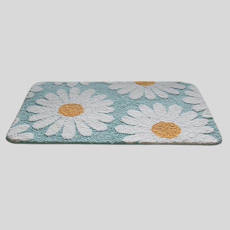 DaisyBloom | Tapis De Bain Fleur De Marguerite – Douceur & Confort | Valuna