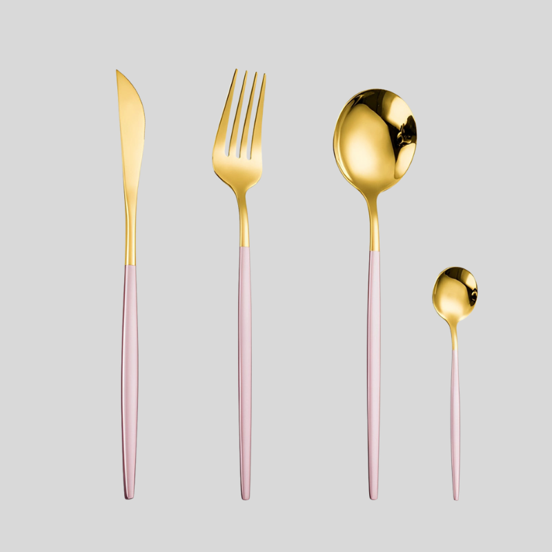 GoldStyle | Ensemble De Couverts Moderne Pour Les Amateurs De Style Et De Cuisine Élégante | Valuna