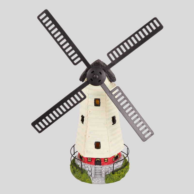 Windmill Glow | Phare Solaire Avec Design De Moulin À Vent Pour Jardin | Valuna