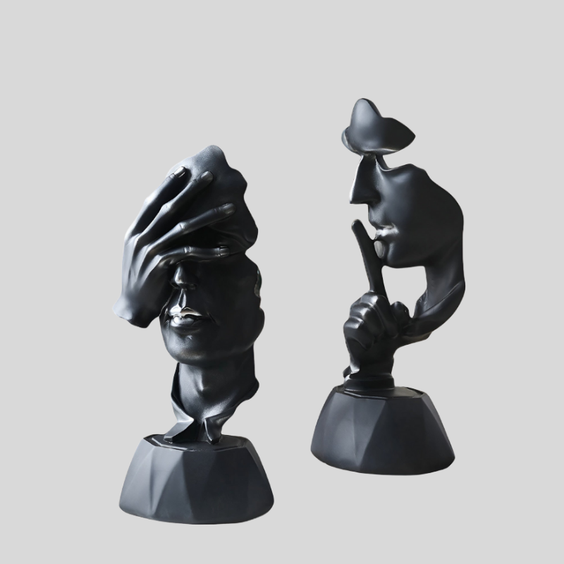 FaceArt | Sculpture de Visage Abstraite – Décoration Murale Artistique et Moderne | Valuna